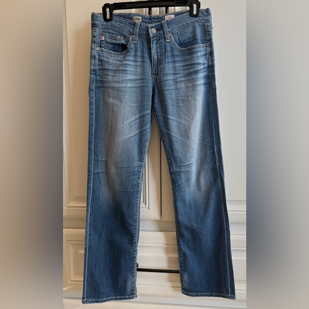 AG Adriano Goldschmied Simona Easy Straight Leg Blue Jeans